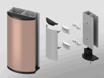 Декоративные полукруглые накладки Декоративные полукруглые накладки